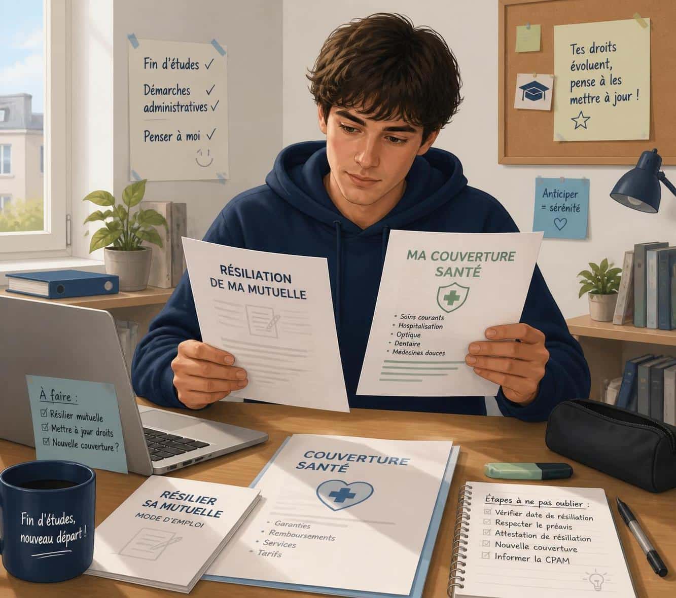 découvrez si vous devez résilier votre mutuelle étudiante à la fin de vos études et quelles démarches suivre pour continuer à être bien couvert.